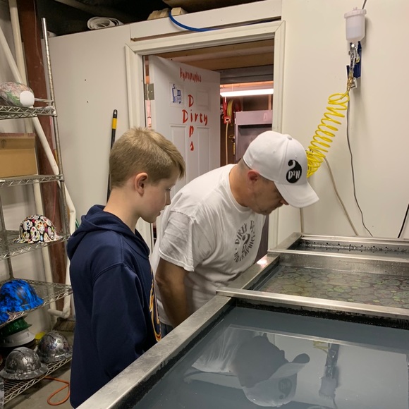 Nike CUSTOM HYDROGRAPHIC dipped Air Jordan’s NEW - Picture 4 of 4